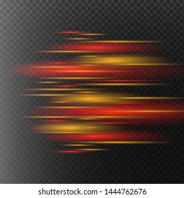 Beautiful light flares. Glowing streaks on dark background. Luminous abstract sparkling lined background. light effect wallpaper