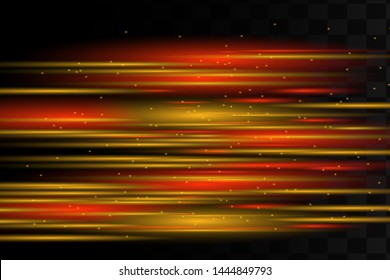 Beautiful light flares. Glowing streaks on dark background. Luminous abstract sparkling lined background. light effect wallpaper