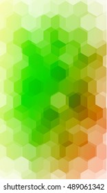 beautiful light green color hexagonal background. vector illustration. polygonal pattern. design for banner, presentation, wallpaper.