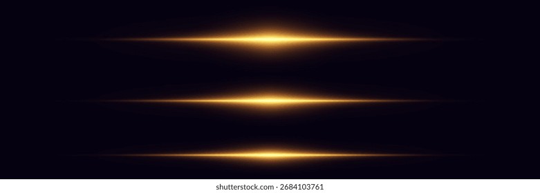 Lindas reflexões de luz. Efeito abstrato brilhante de linhas de néon.