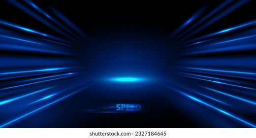 beautiful light speed line background on black background abstract design vector illustration
