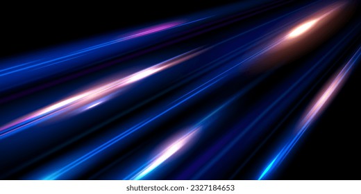 beautiful light speed line background on black background abstract design vector illustration