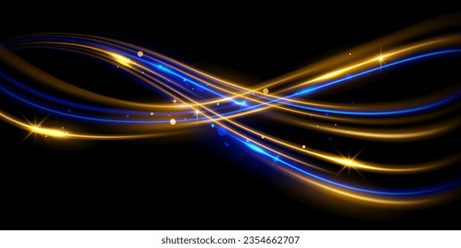 beautiful light speed line background on black background abstract design vector illustration