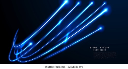 beautiful light speed line background on black background abstract design vector illustration