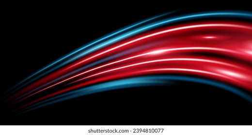 beautiful light speed line background on black background abstract design vector illustration