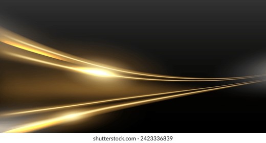 beautiful light speed line background on black background abstract design vector illustration