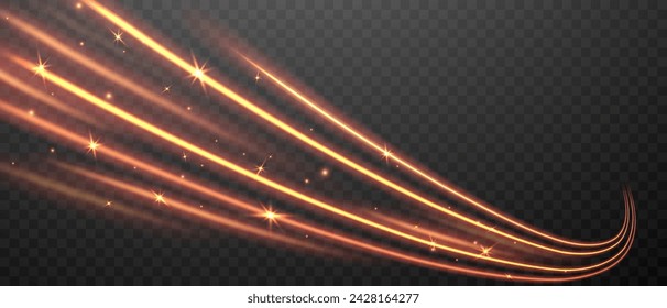 hermoso fondo de línea de velocidad de luz sobre fondo negro ilustración vectorial de diseño abstracto