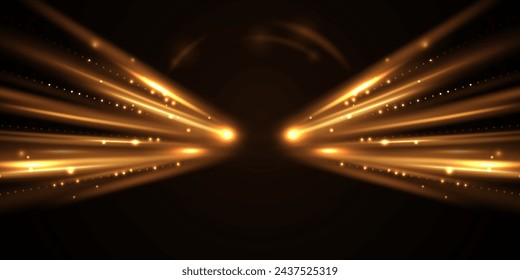 beautiful light speed line background on black background abstract design vector illustration