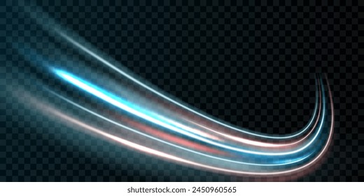beautiful light speed line background on black background abstract design vector illustration