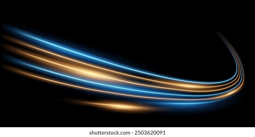 beautiful light speed line background on black background abstract design vector illustration