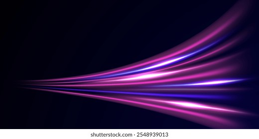 beautiful light speed line background on black background abstract design vector illustration