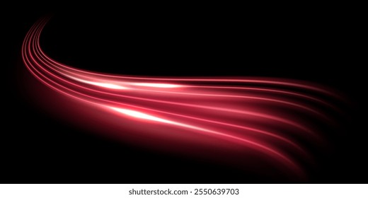 belo fundo de linha de velocidade de luz sobre fundo preto abstrato design vetor ilustração