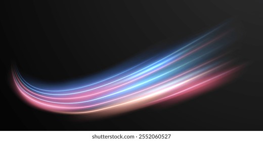 beautiful light speed line background on black background abstract design vector illustration
