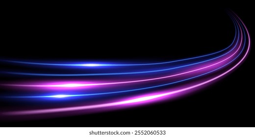 belo fundo de linha de velocidade de luz sobre fundo preto abstrato design vetor ilustração