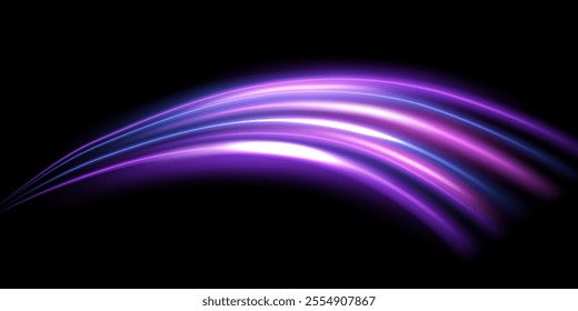 beautiful light speed line background on black background abstract design vector illustration