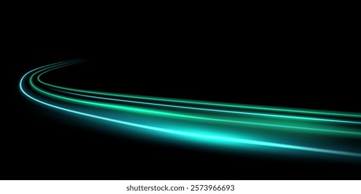 beautiful light speed line background on black background abstract design vector illustration