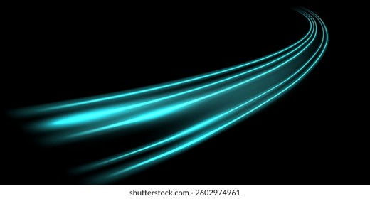beautiful light speed line background on black background abstract design vector illustration