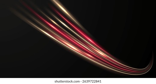 beautiful light speed line background on black background abstract design vector illustration