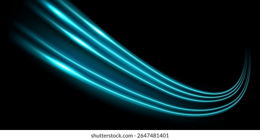 beautiful light speed line background on black background abstract design vector illustration