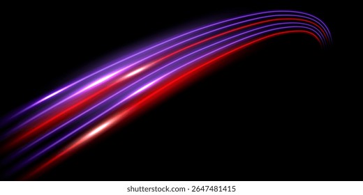beautiful light speed line background on black background abstract design vector illustration