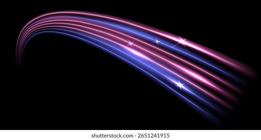 beautiful light speed line background on black background abstract design vector illustration