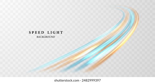 beautiful light speed lines background on abstract design vector illustration