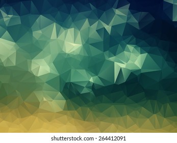 Beautiful light summer polygon background