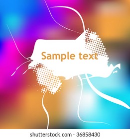 Beautiful light vector banner.