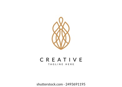 Beautiful lily logo vector icon illustration. Lotus logo 