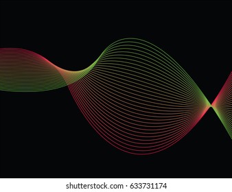 Beautiful line abstract background textures,Green and Pink color.