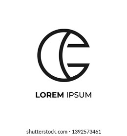 Beautiful Line art letter c monogram logo design inspiration.initial c icon