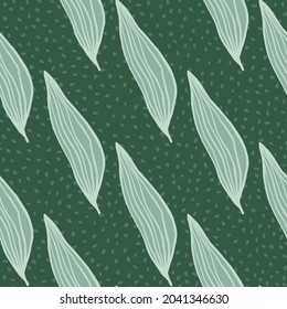 Beautiful line leaves pattern. Abstract botanical backdrop. Creative nature wallpaper. Design for fabric , textile print, wrapping, cover. vector illustration.