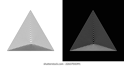 Beautiful line triangle Inner polygon design for logos wallpapers,flyers HD ESP file 
