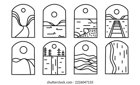 Beautiful line view on windows