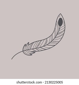 hermosas ilustraciones lineales sobre el tema místico del esotericismo líneas marrones fondo beige