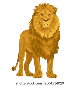 beautiful lion realistic animal lion of Africa	
