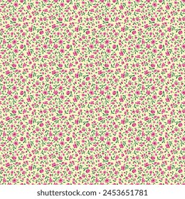 Beautiful little flower pattern, small vector floral seamless pattern illustration allover background Design, summer spring fashion fabric print textile ornament Design	