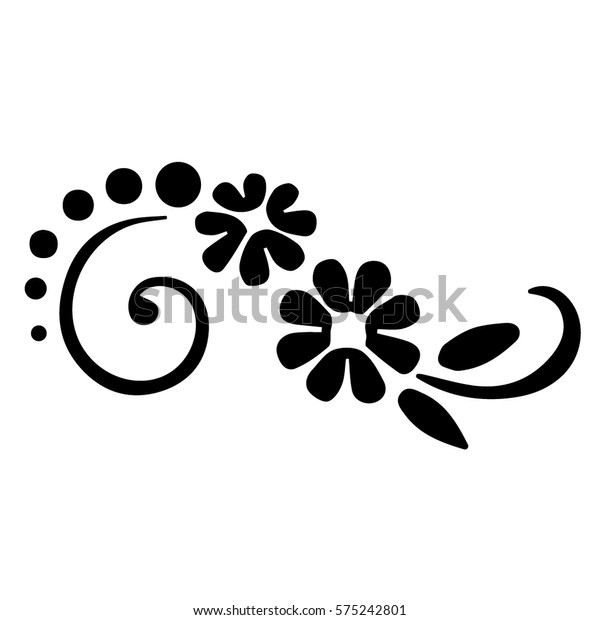 Beautiful Little Flower Patterns Stencils Stock Vector (Royalty Free ...