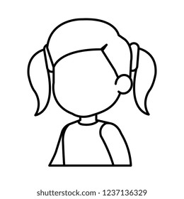 beautiful little girl character
