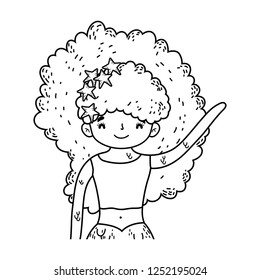 beautiful little girl character