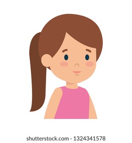 beautiful little girl character