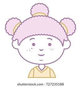 beautiful little girl character