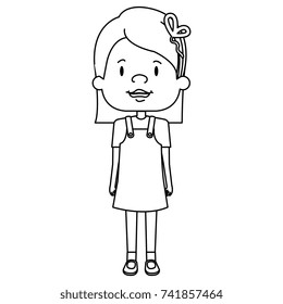 beautiful little girl character