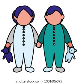 beautiful little girls couple characters