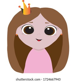 Beautiful little princess who loves pink colour