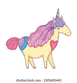 beautiful little unicorn character