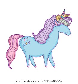 beautiful little unicorn character