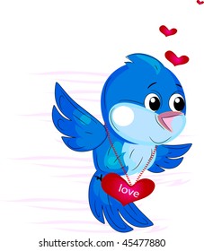 beautiful little vector bird