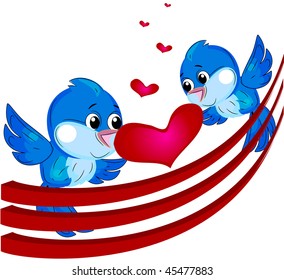 beautiful little vector birds