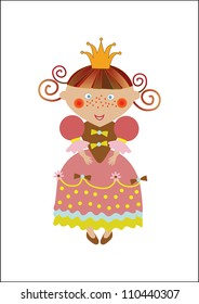beautiful little vector princess